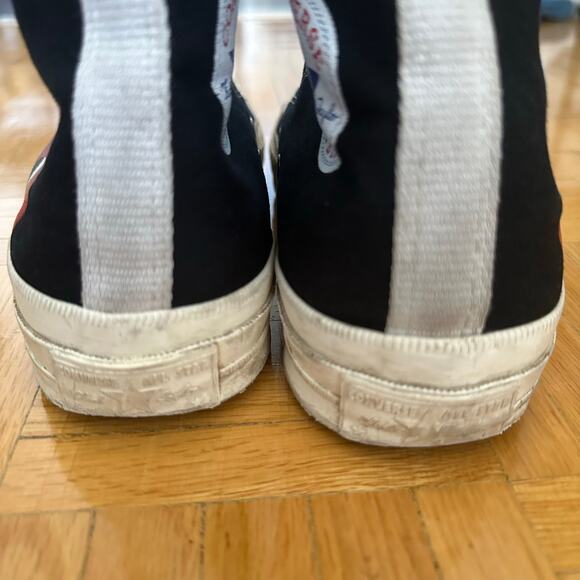 Converse CDG Play Chuck Taylor High Top Sneaker Size 7.5 Womens - Picture 5 of 10